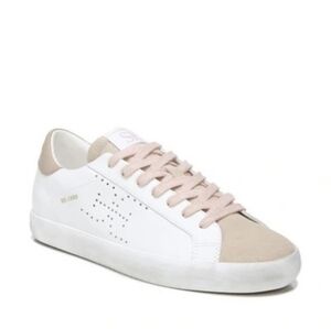 New Sam Edelman Aubrie Sneakers in White/Pale Nude/Sesame